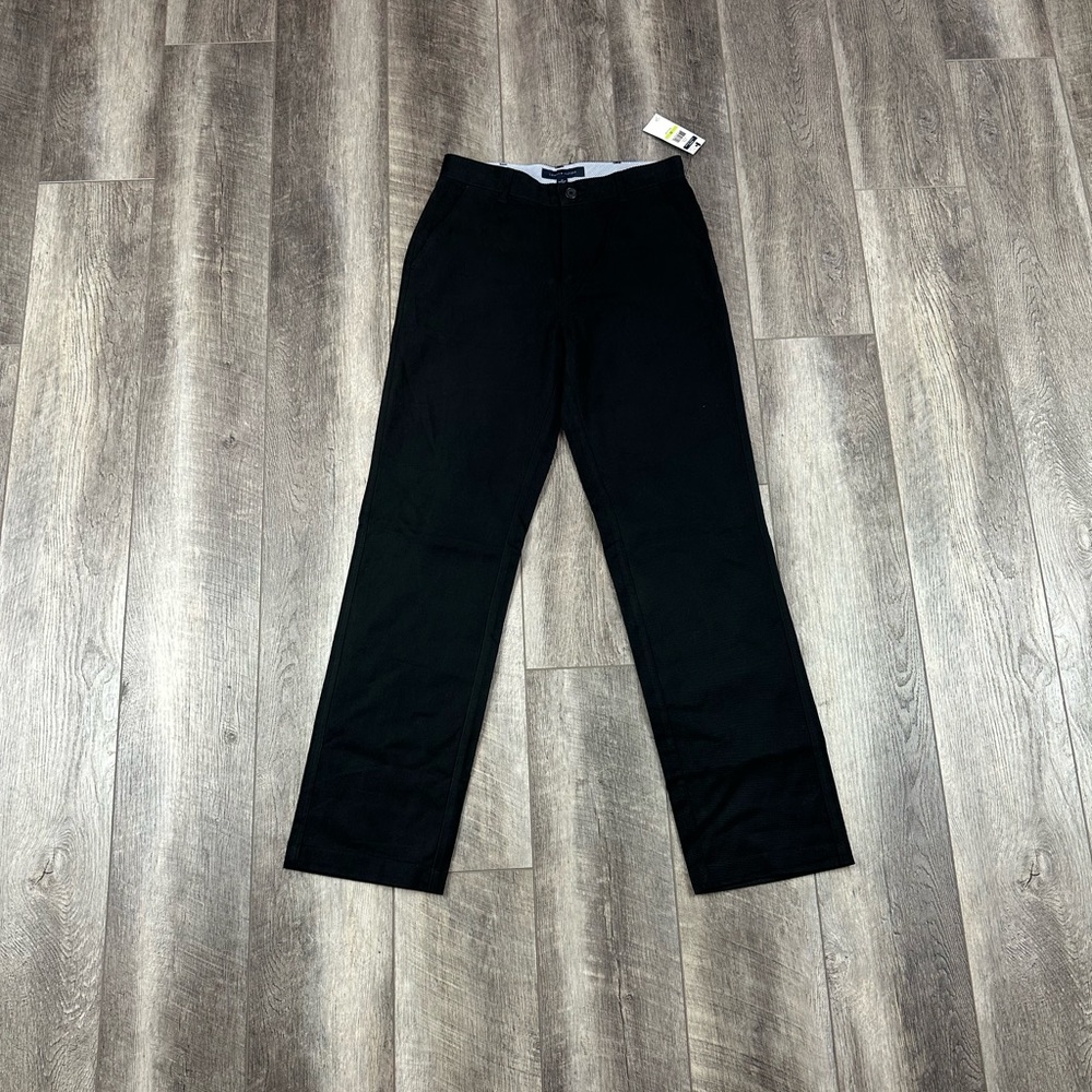 Tommy‎ Hilfiger Mens Black Slack Pants